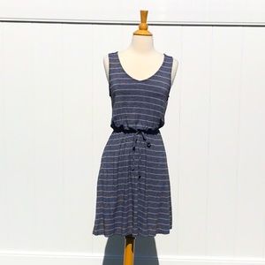 Merona Black and White Sleeveless Striped T-shirt Tank Dress Size Small